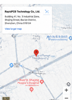 Company location map